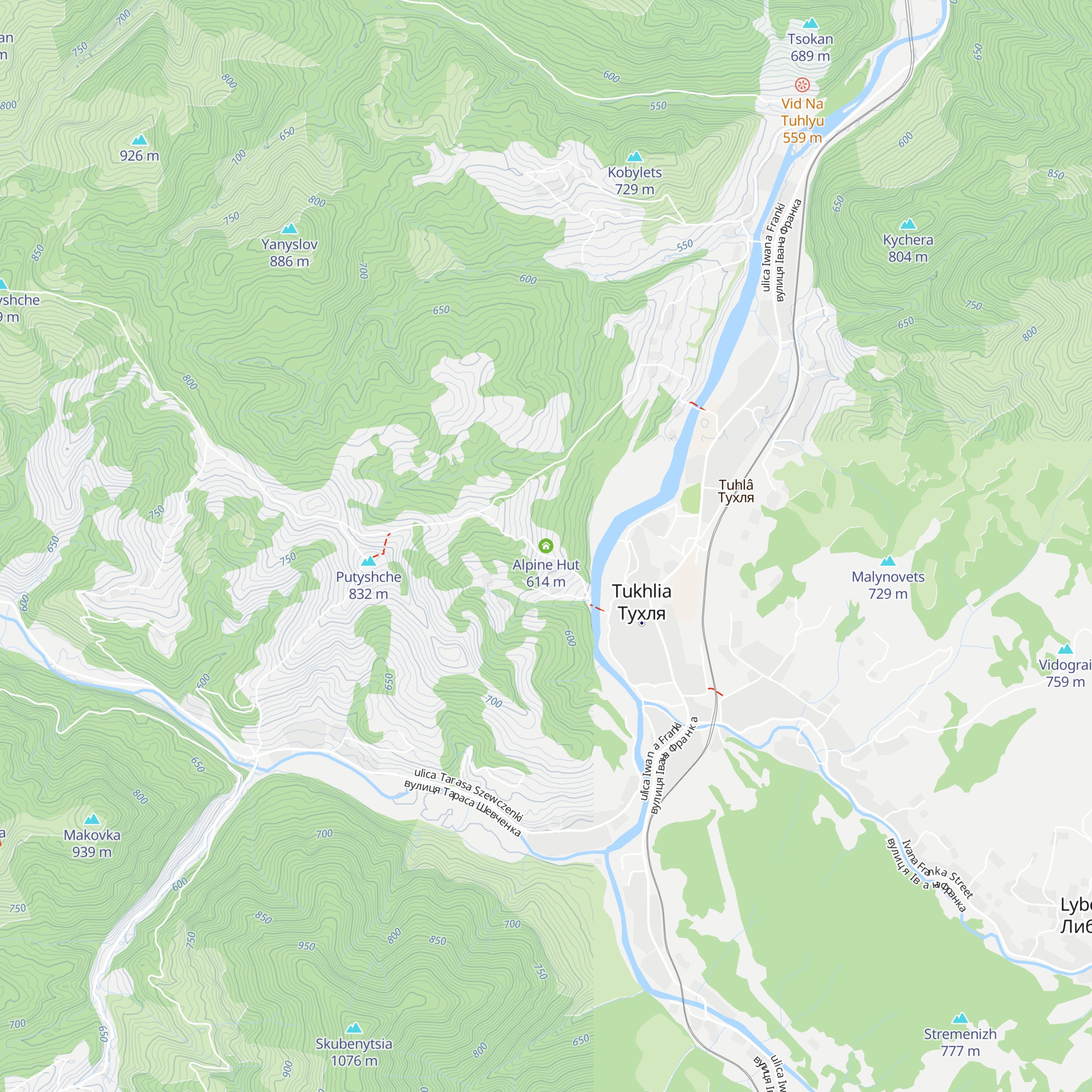 Alpine Hut map