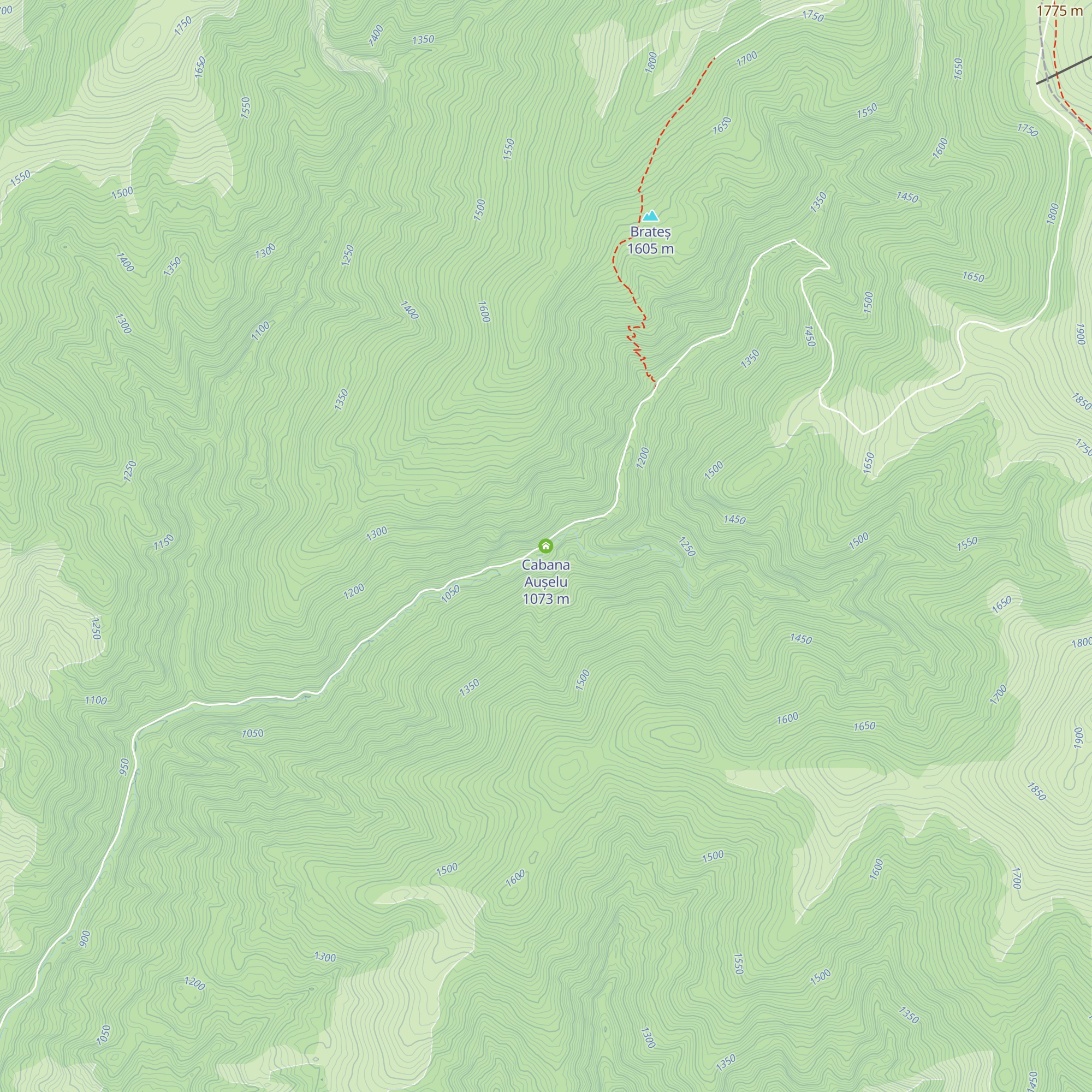 Cabana Aușelu map