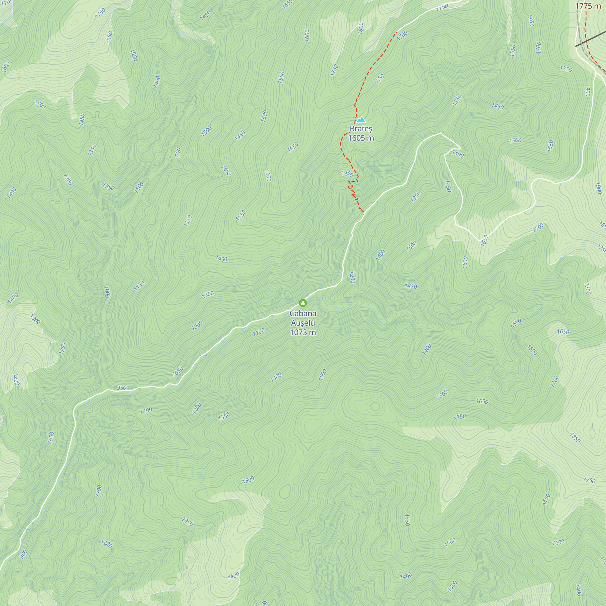 Cabana Aușelu map