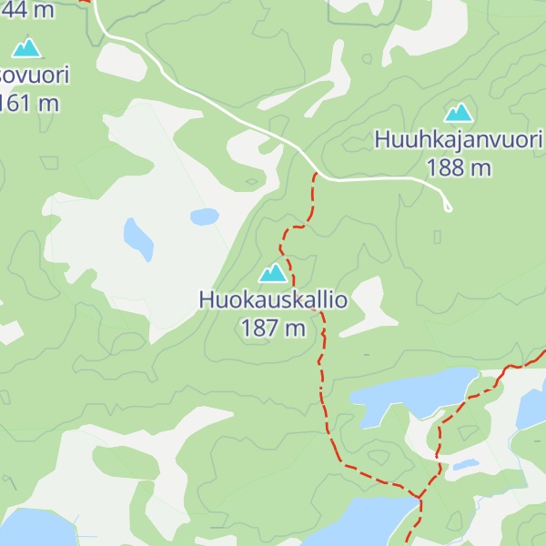 Map of Huokauskallio