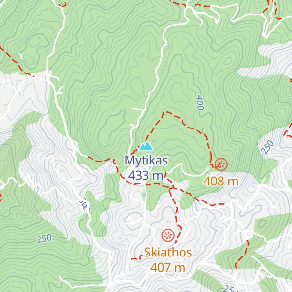 Map of Mytikas