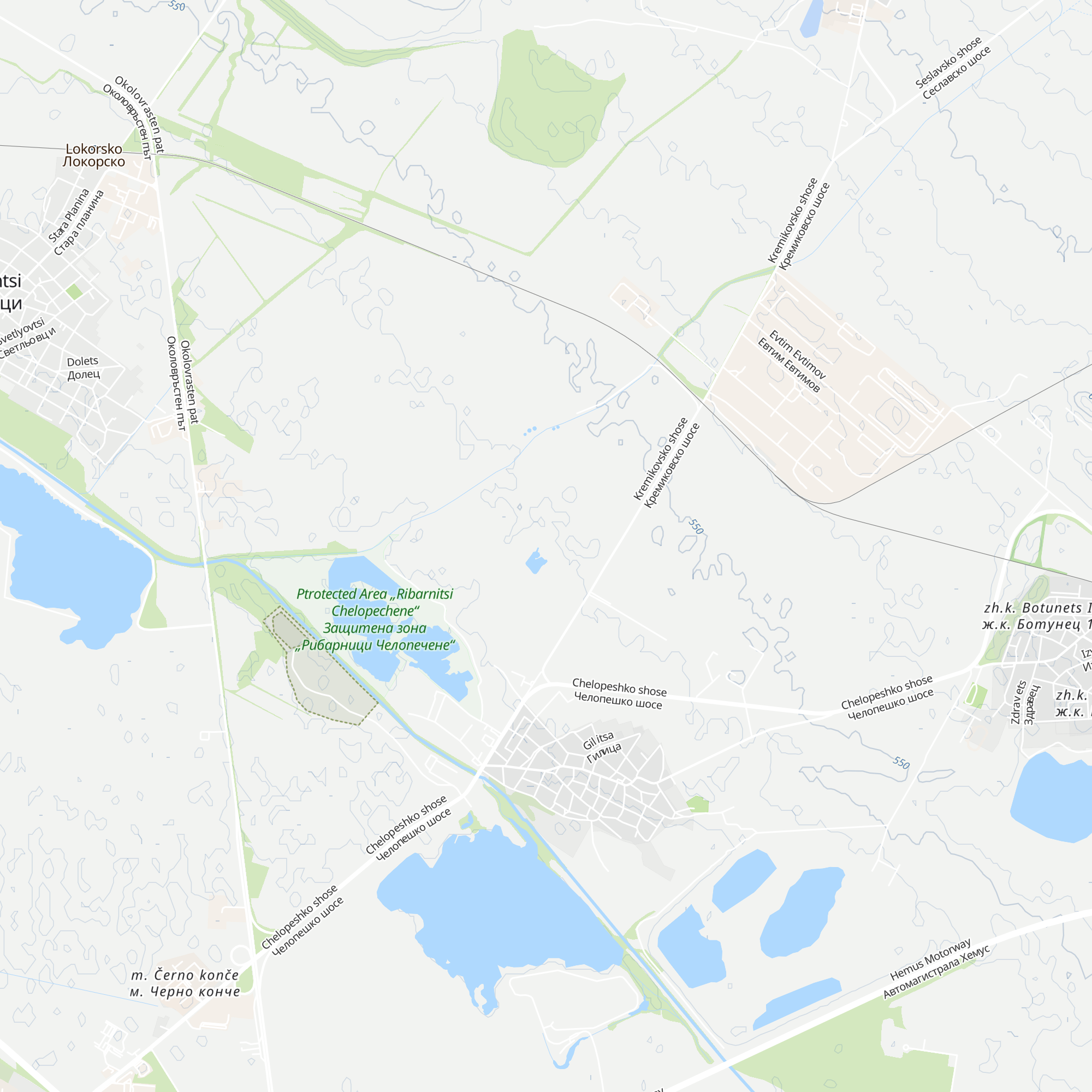 Lovna Hizha Kv. Chelopechene map