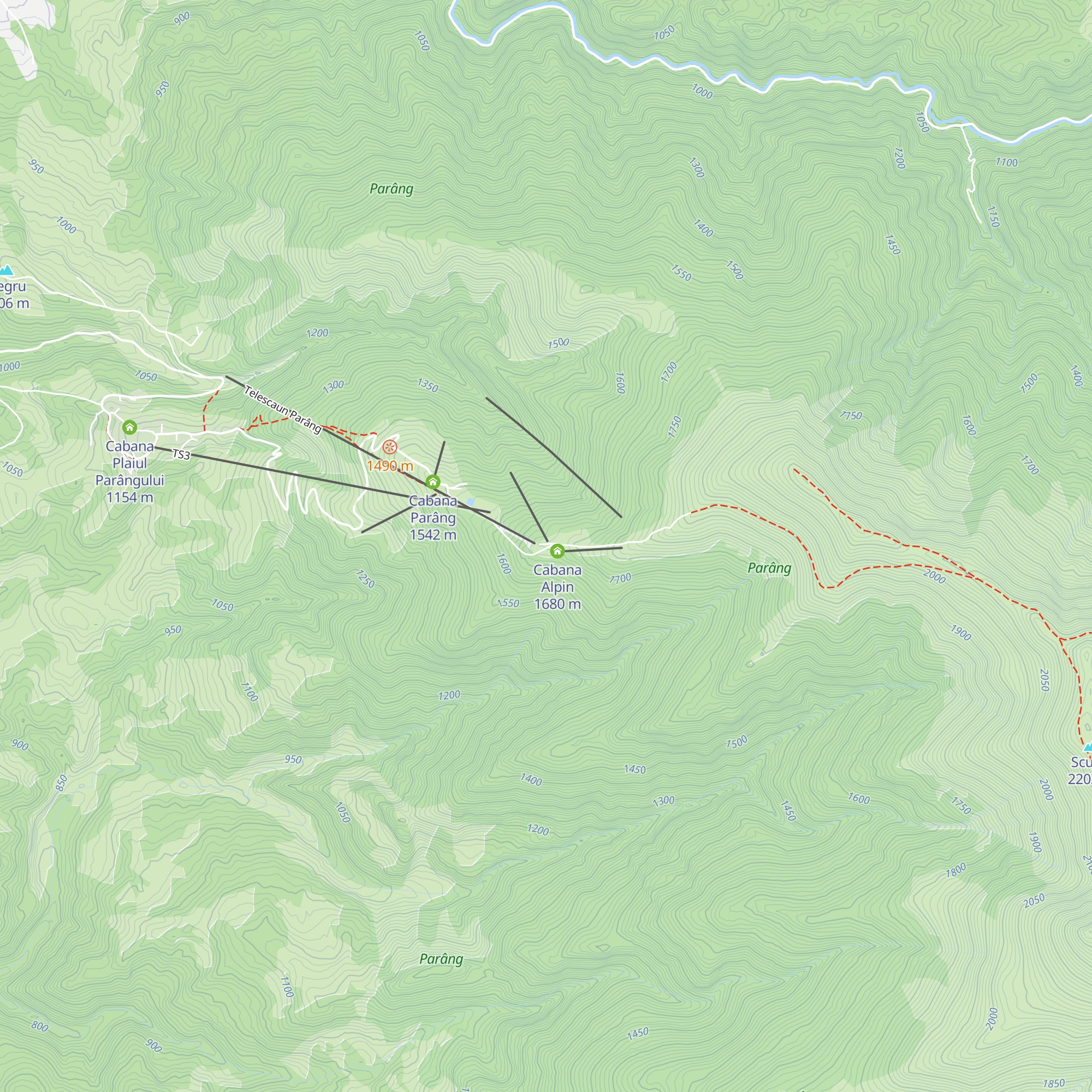 Cabana La Iulian map