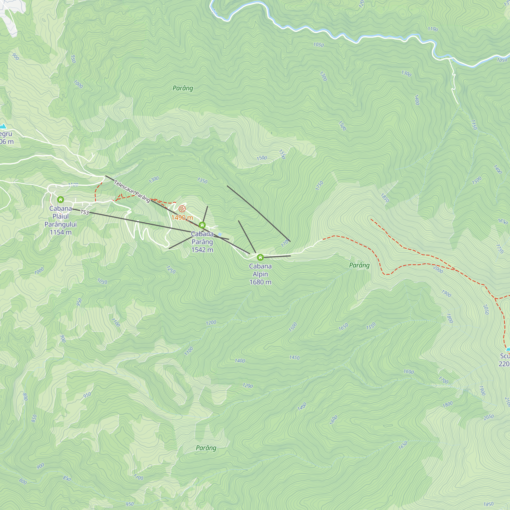 Cabana La Iulian map