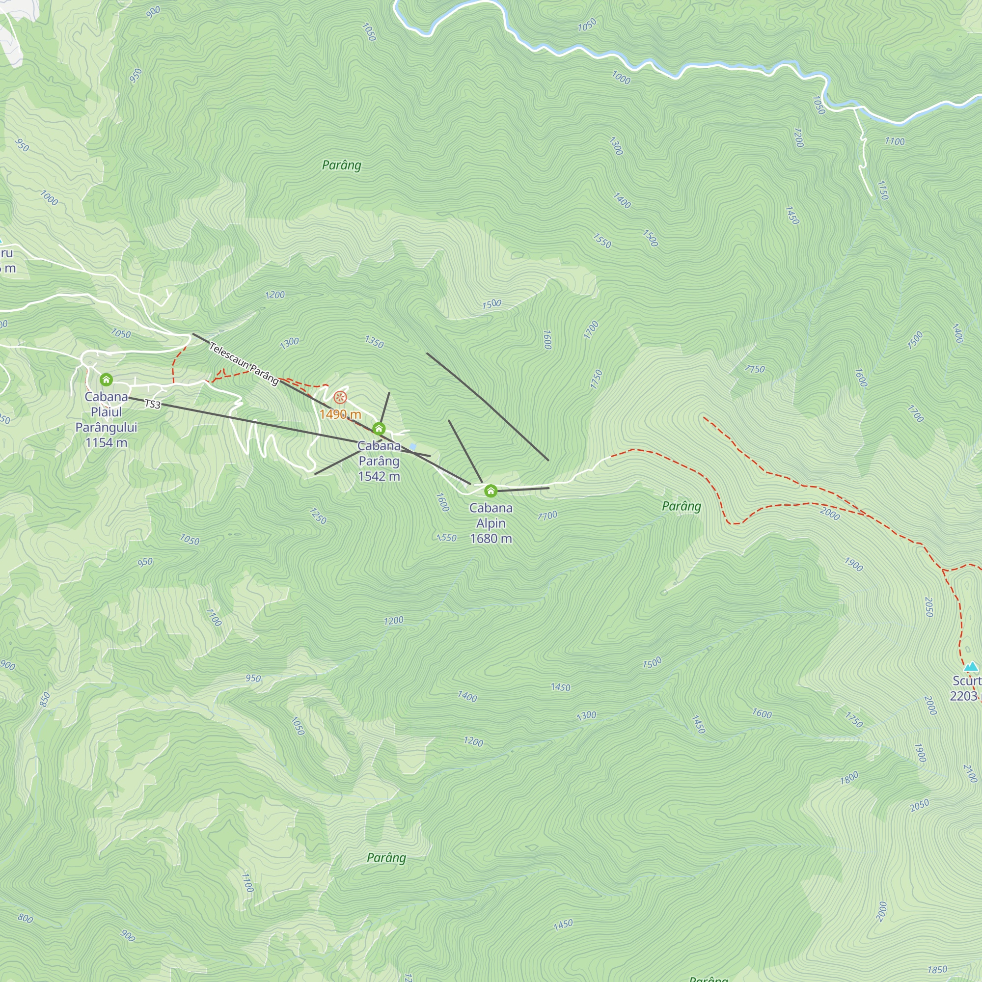 Cabana Alpin map