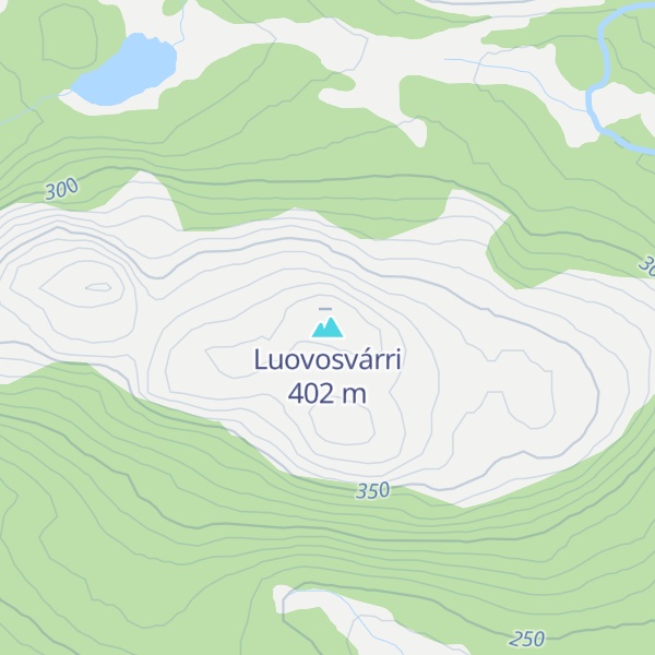 Map of Luovosvárri
