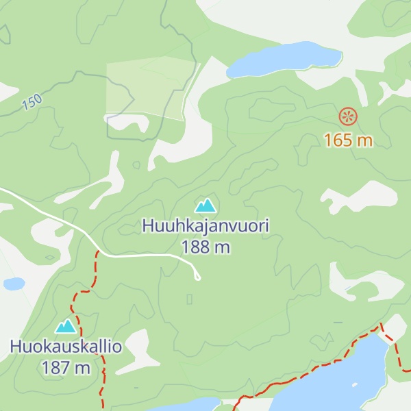 Map of Huuhkajanvuori