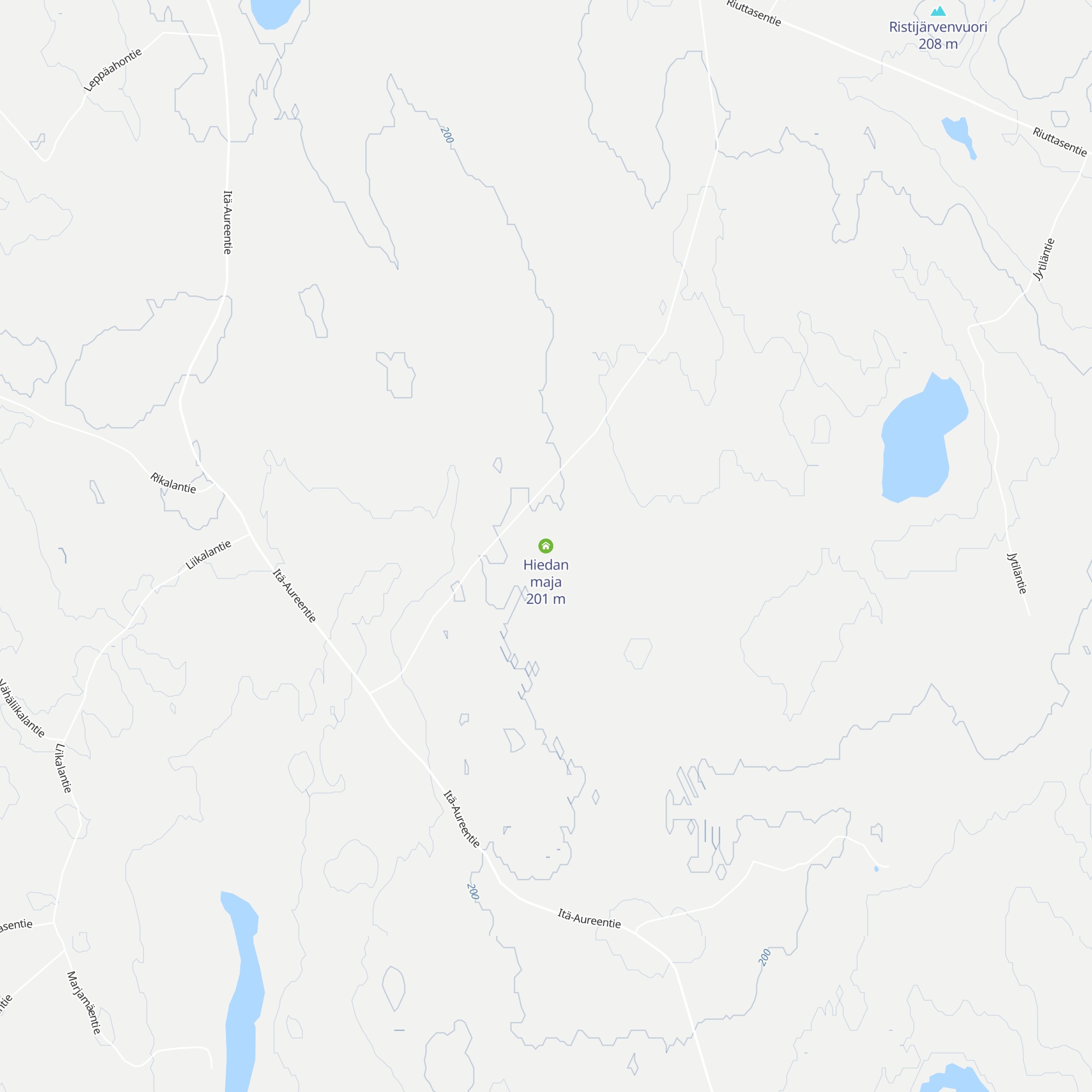 Hiedan maja map