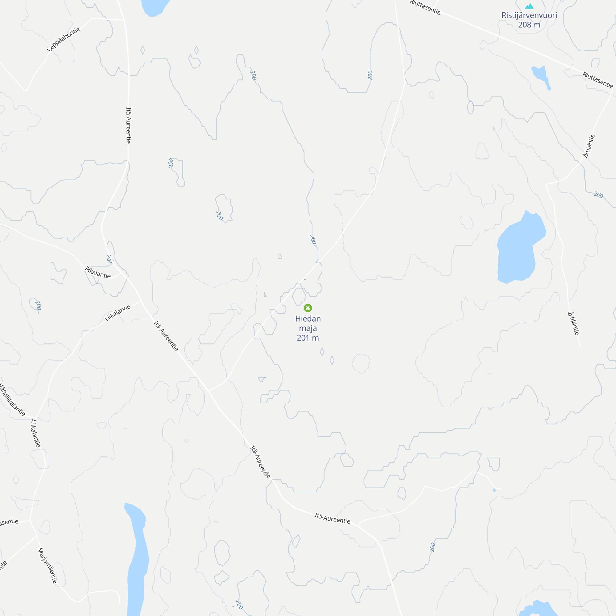 Hiedan maja map
