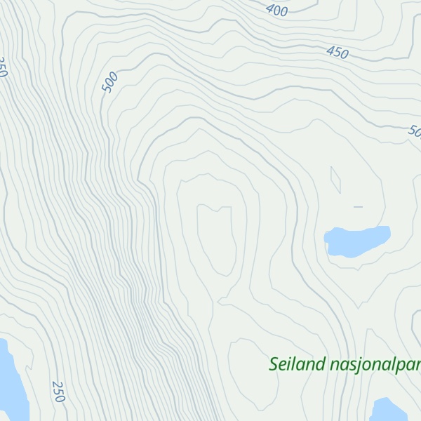 Map of Gressnesfjellet (Rássenjárvárri)