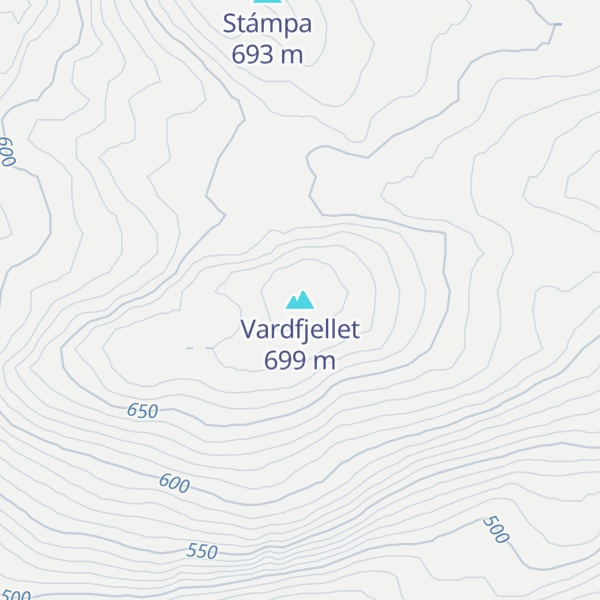 Map of Vardfjellet