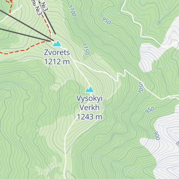 Map of Vysokyi Verkh