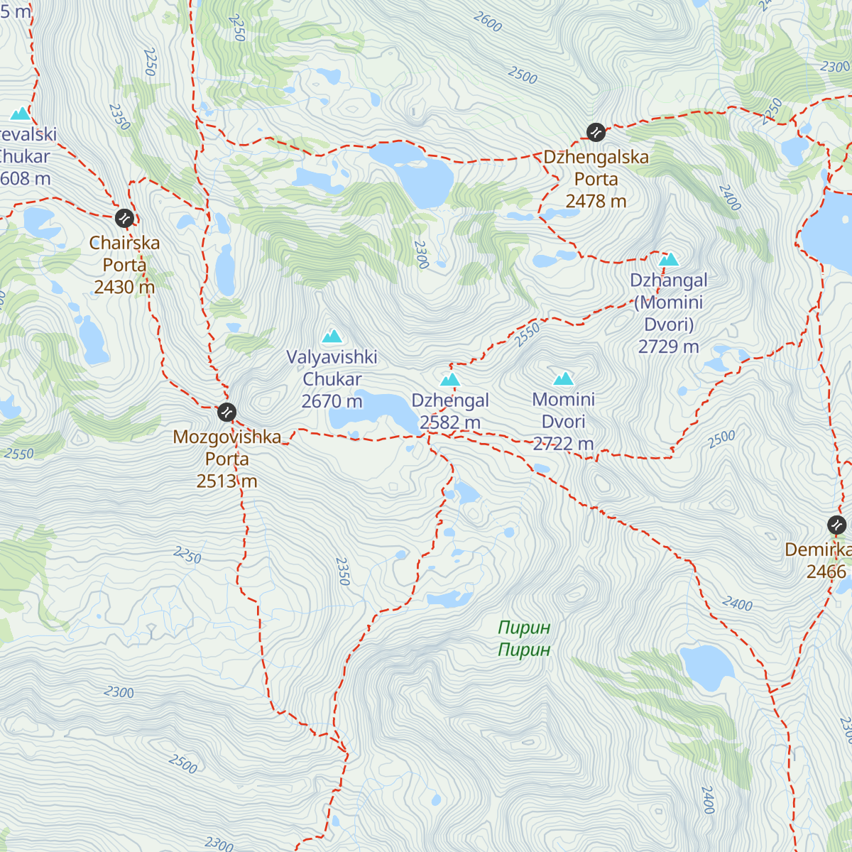 Tevno Ezero Shelter map
