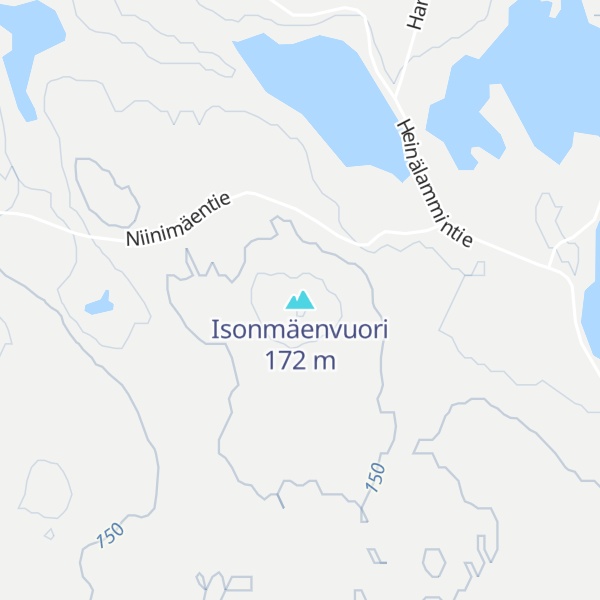 Map of Isonmäenvuori