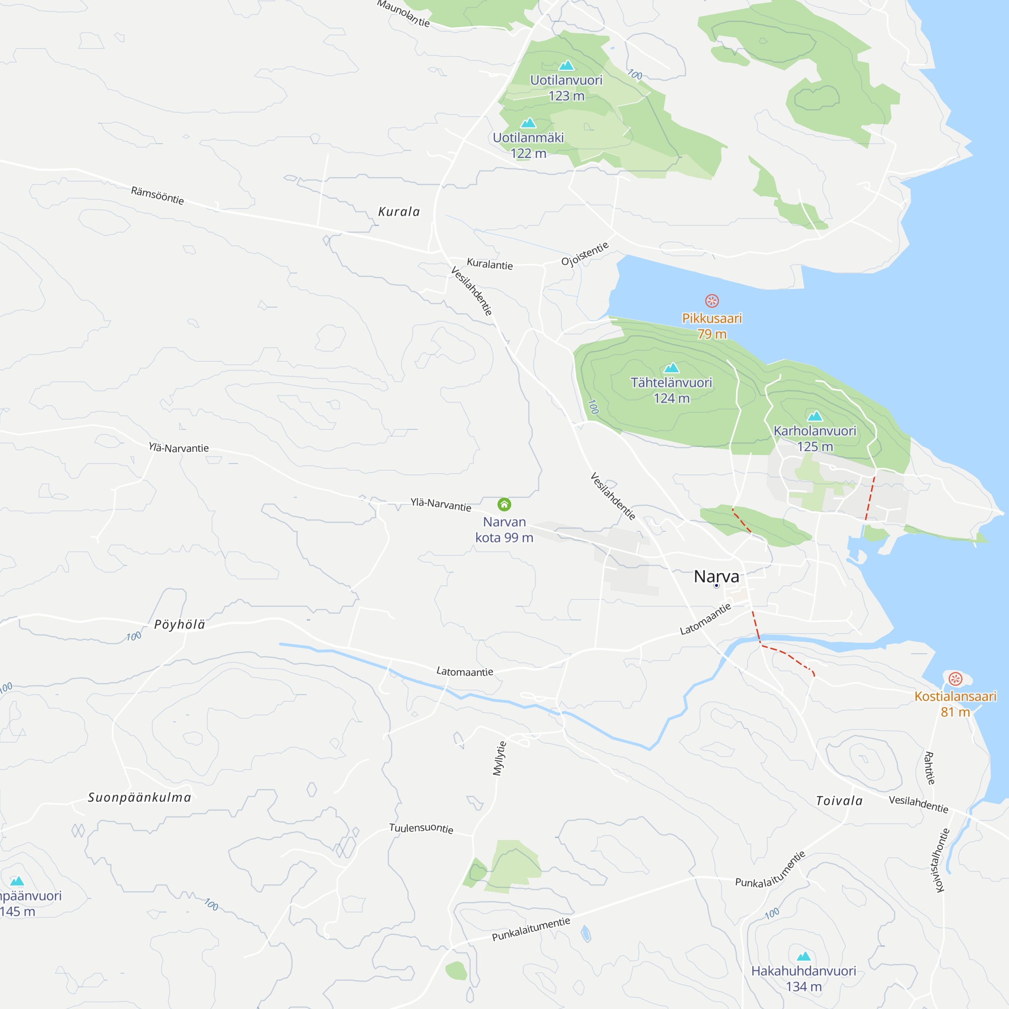 Narvan kota map