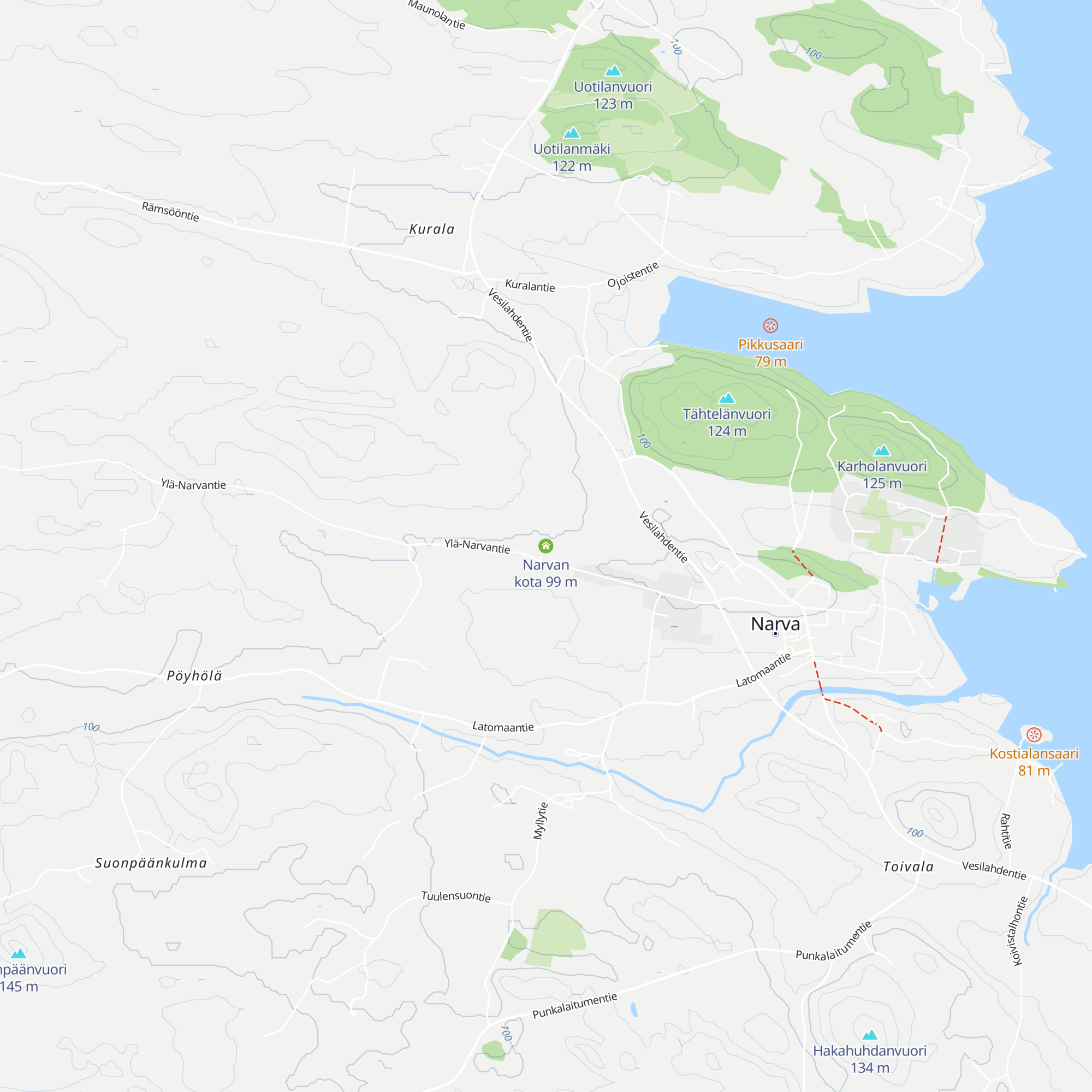 Narvan kota map