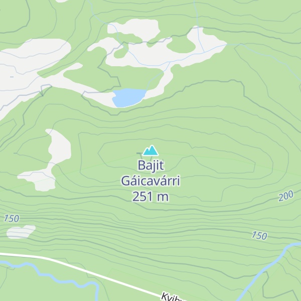 Map of Bajit Gáicavárri