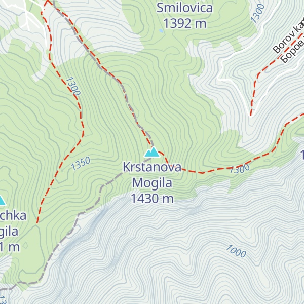 Map of Krstanova Mogila