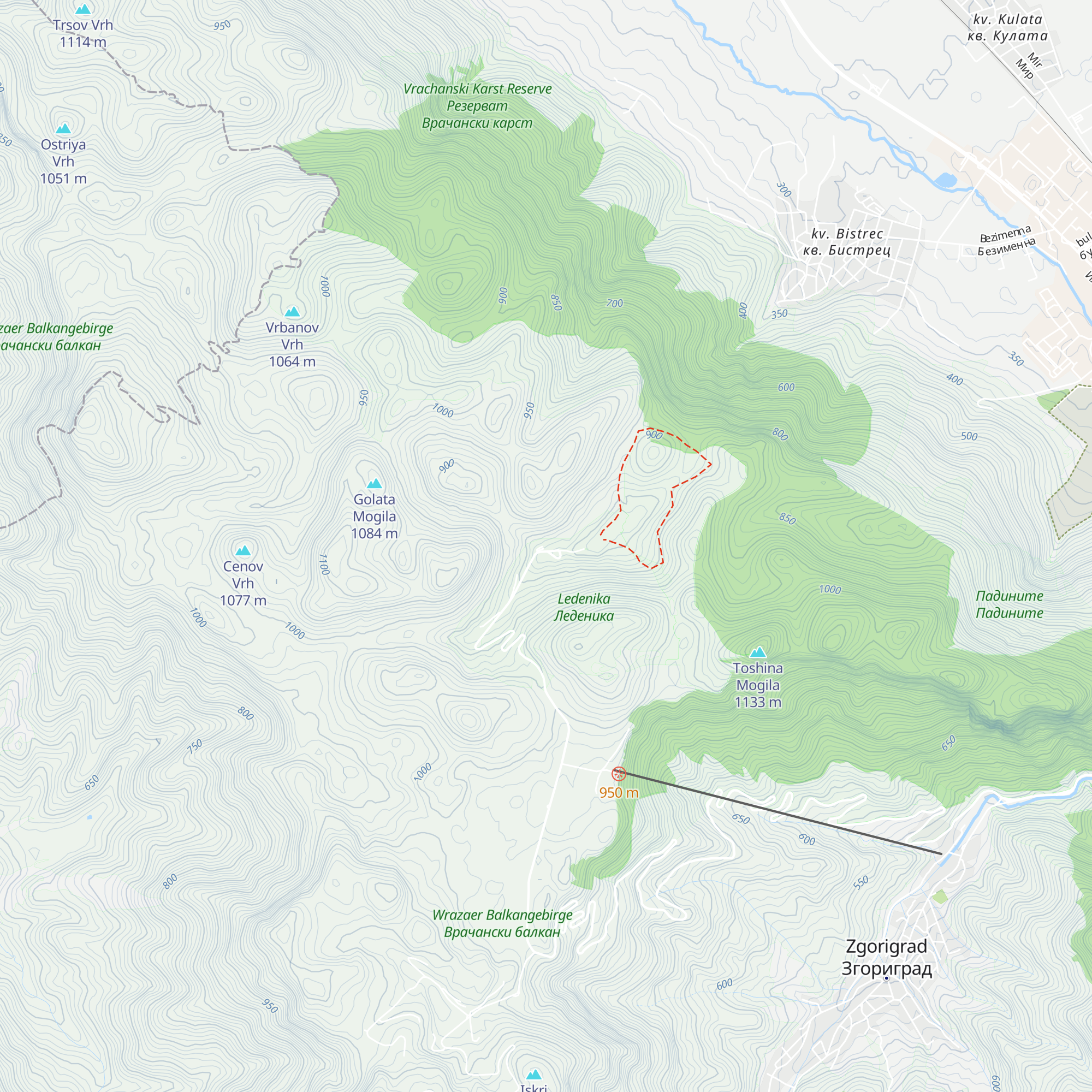 Xizha Ledenika map