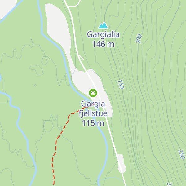 Map of Gargia fjellstue