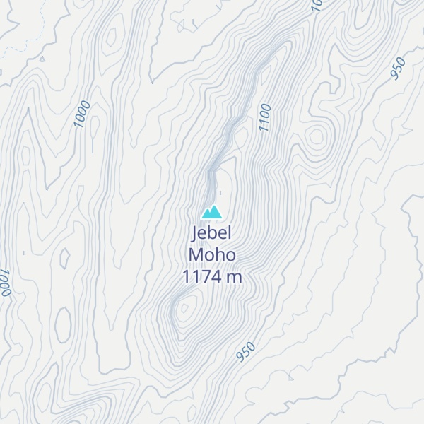 Map of Jebel Moho