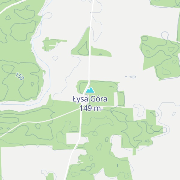 Map of Łysa Góra