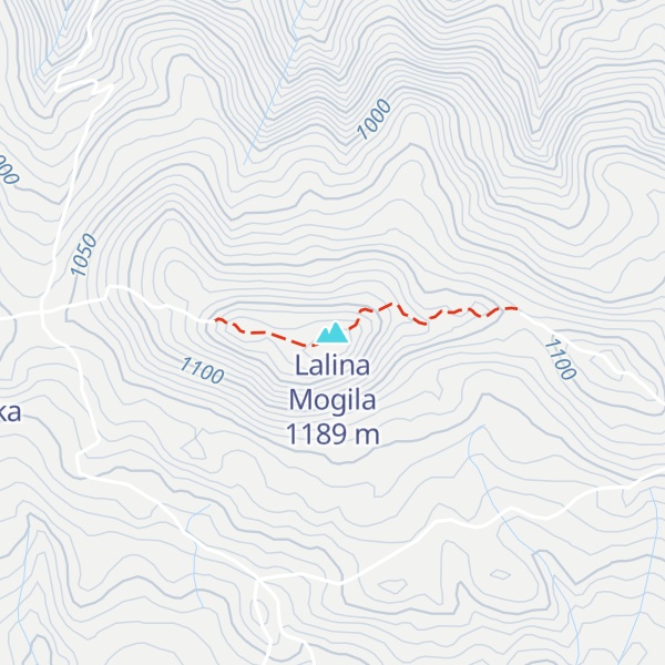 Map of Lalina Mogila