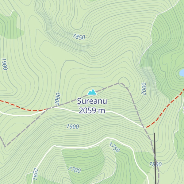 Map of Șureanu
