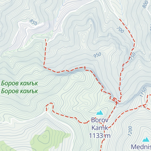 Map of Boriev Kamk