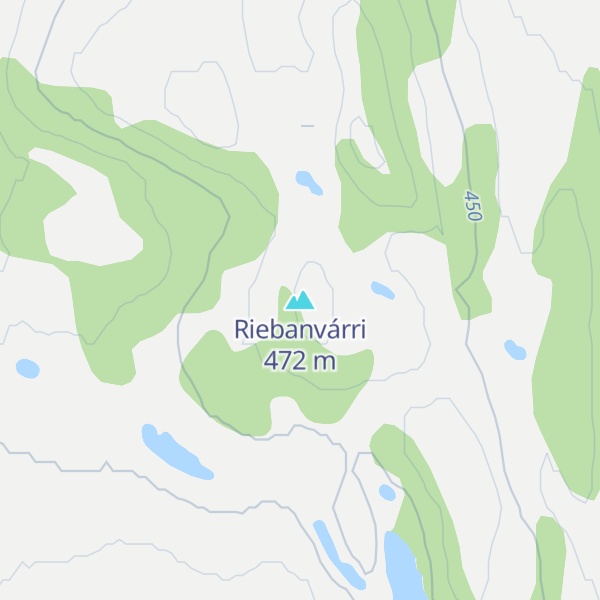 Map of Riebanvárri