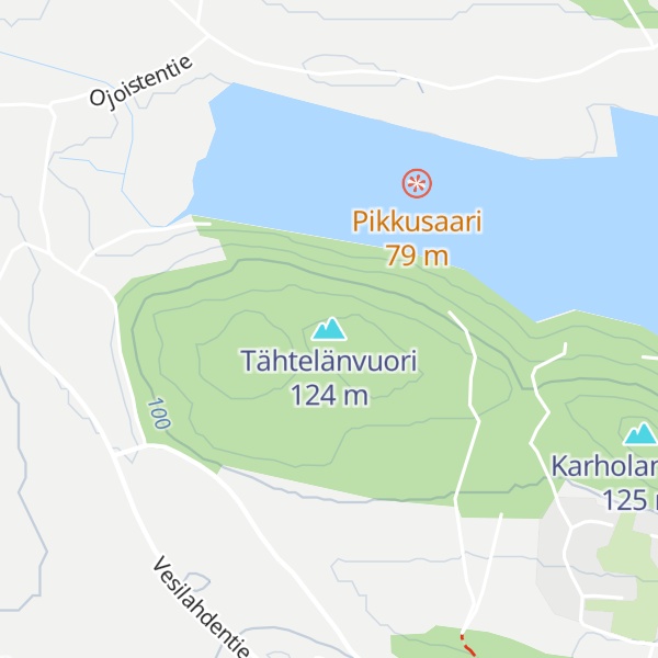Map of Tähtelänvuori