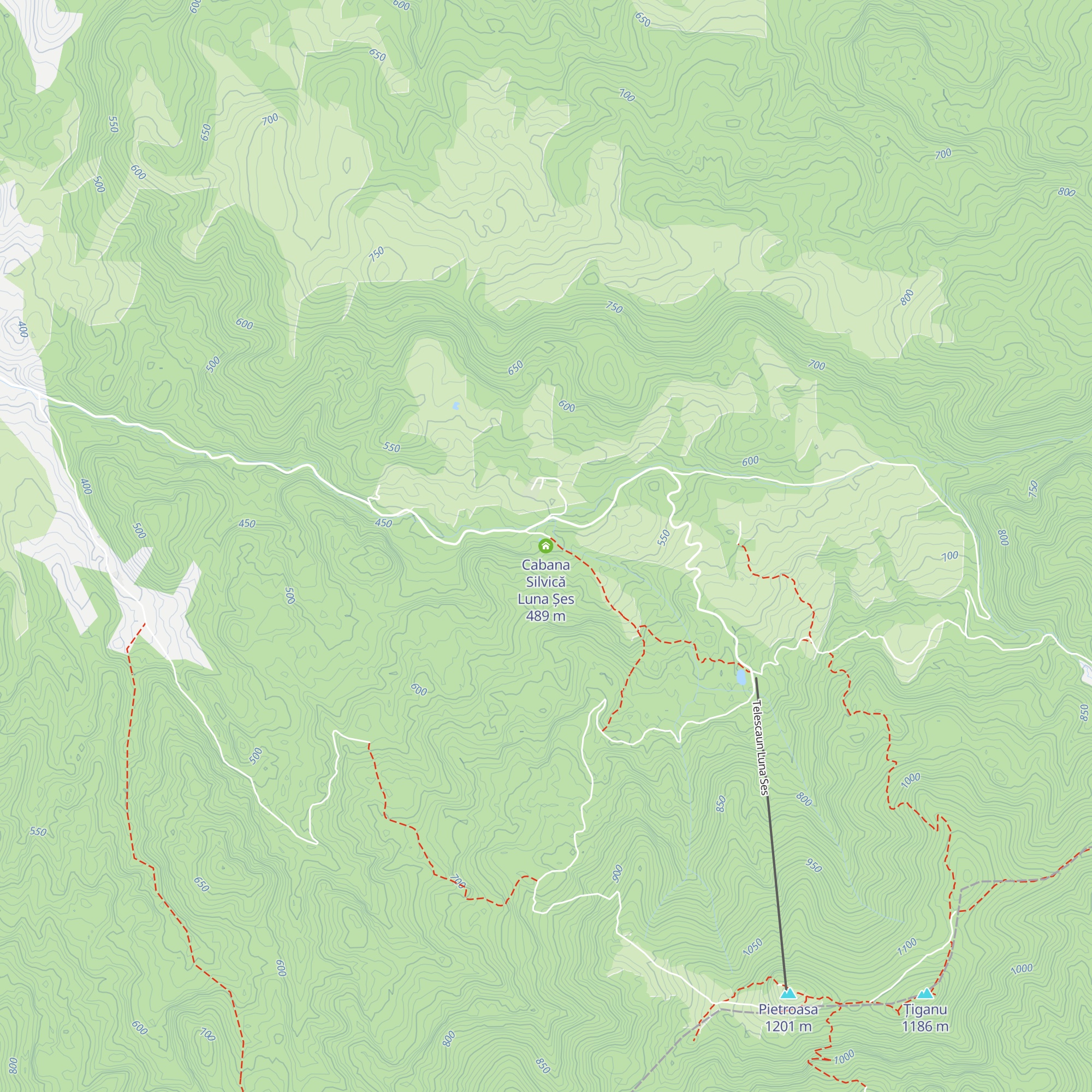 Cabana Silvică Luna Șes map