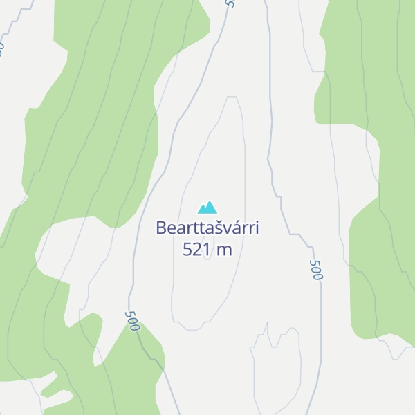 Map of Bearttašvárri