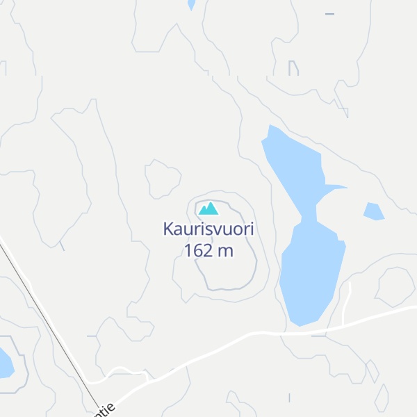 Map of Kaurisvuori