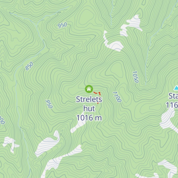 Map of Strelets hut