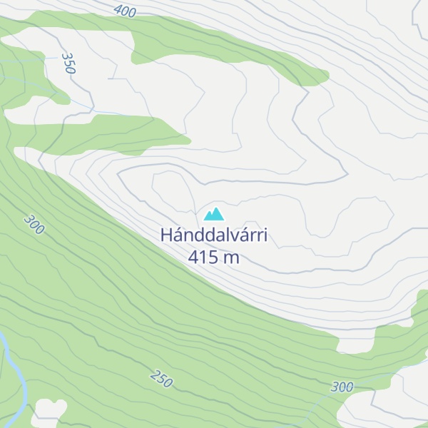 Map of Hánddalvárri