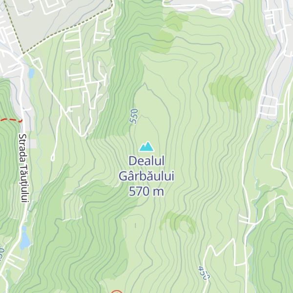 Map of Dealul Gârbăului