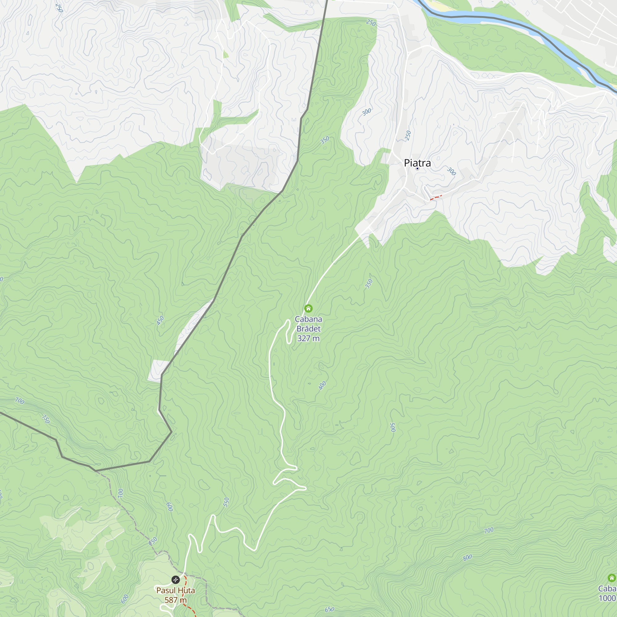Cabana Brădet map