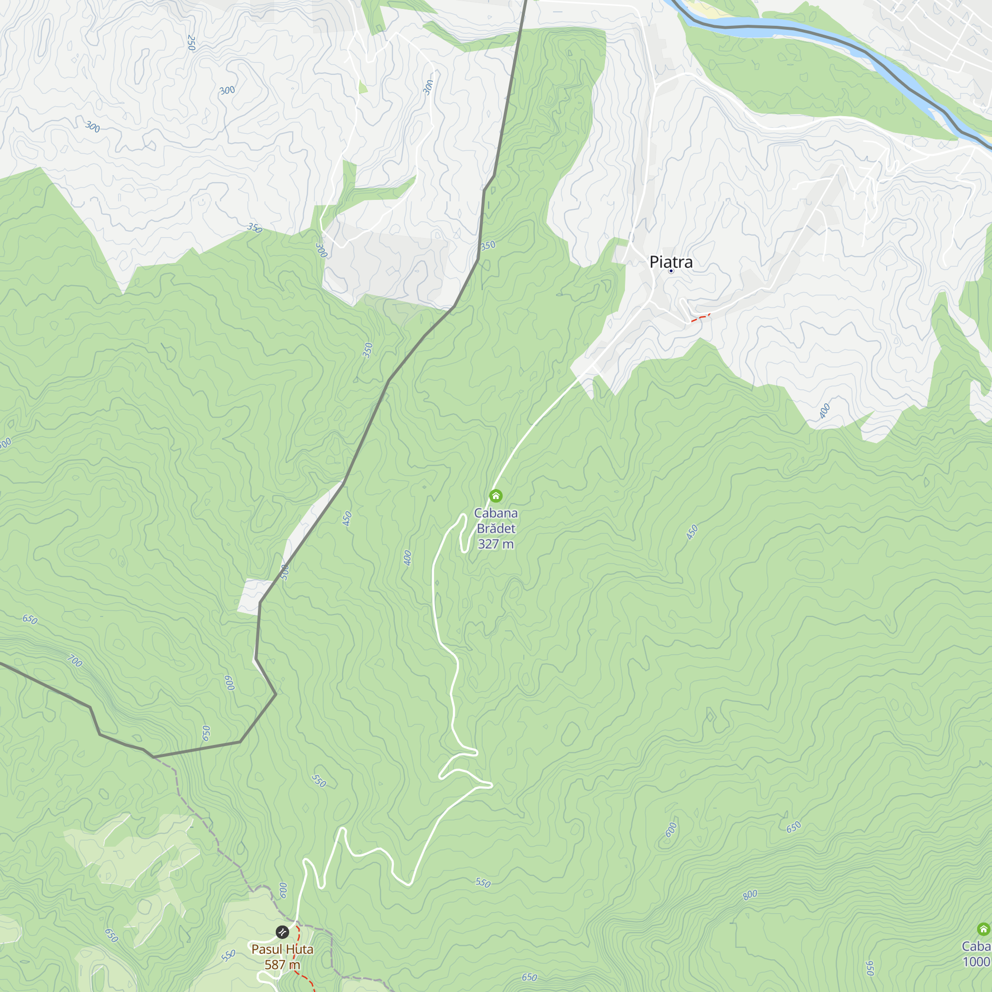 Cabana Brădet map