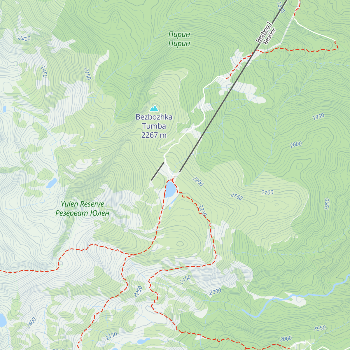 Bezbog Hut map