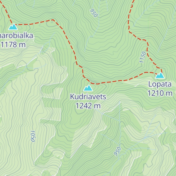 Map of Kudriavets