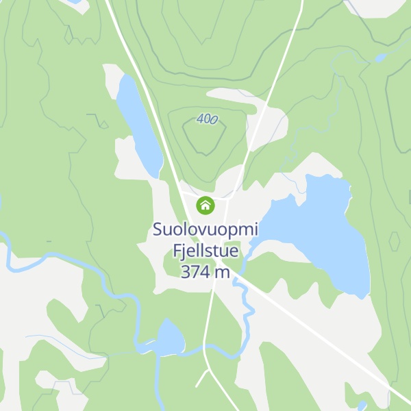 Map of Suolovuopmi Fjellstue