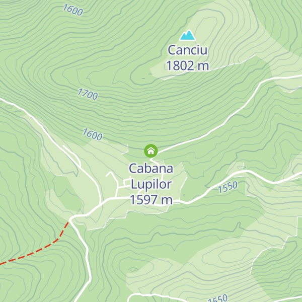 Map of Cabana Lupilor