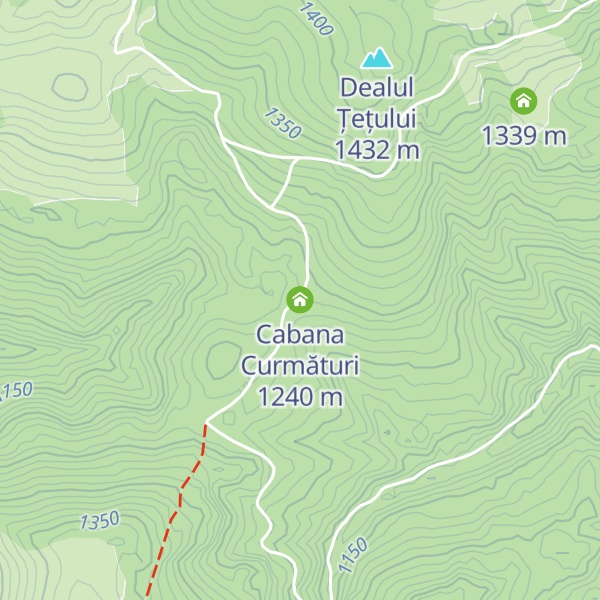 Map of Cabana Curmături