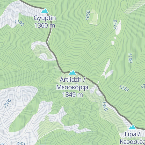 Map of Artlidzh / Μεσοκόρφι