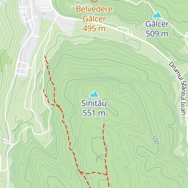 Map of Sinitău