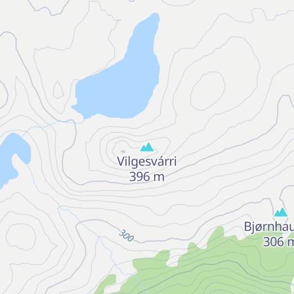 Map of Vilgesvárri