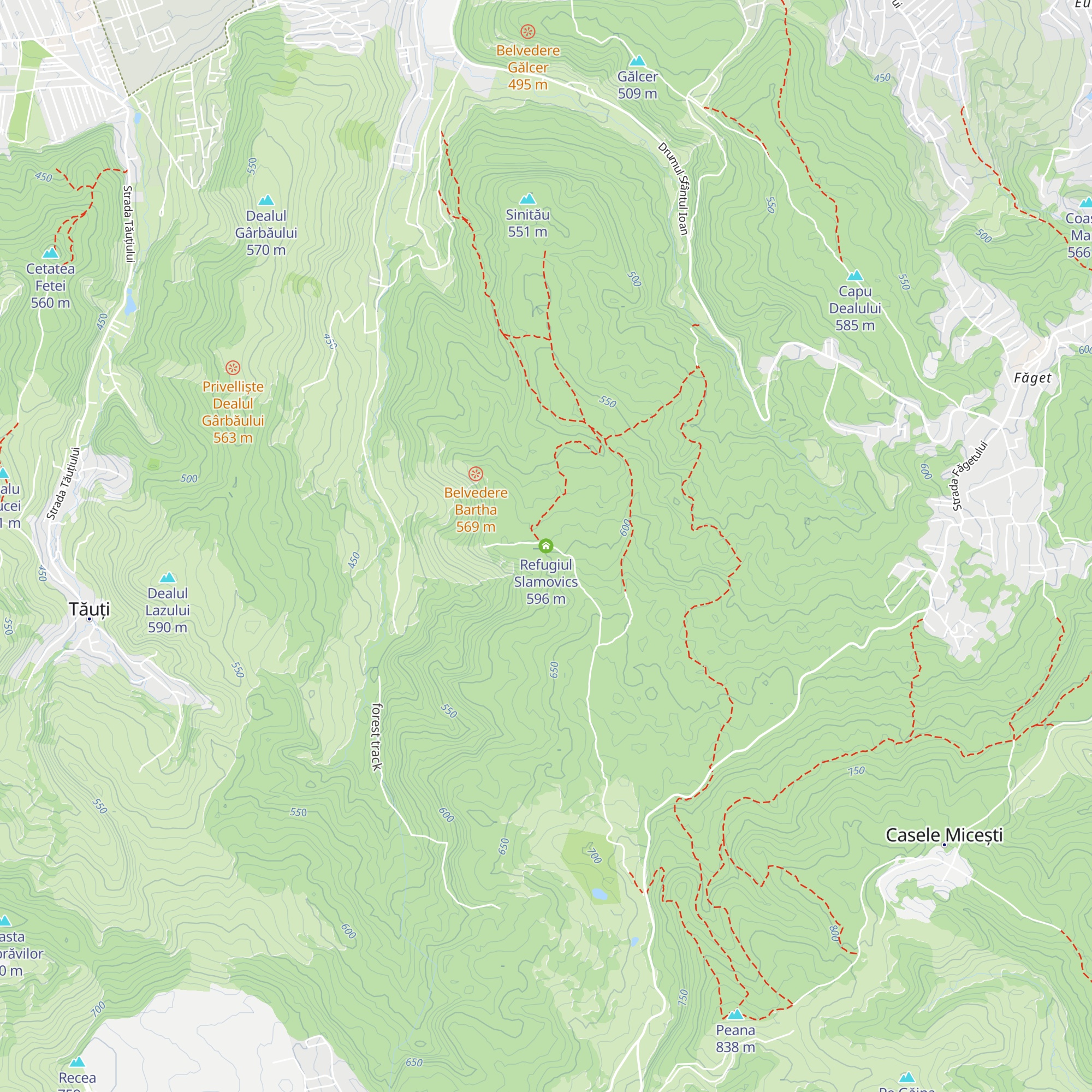 Refugiul Slamovics map