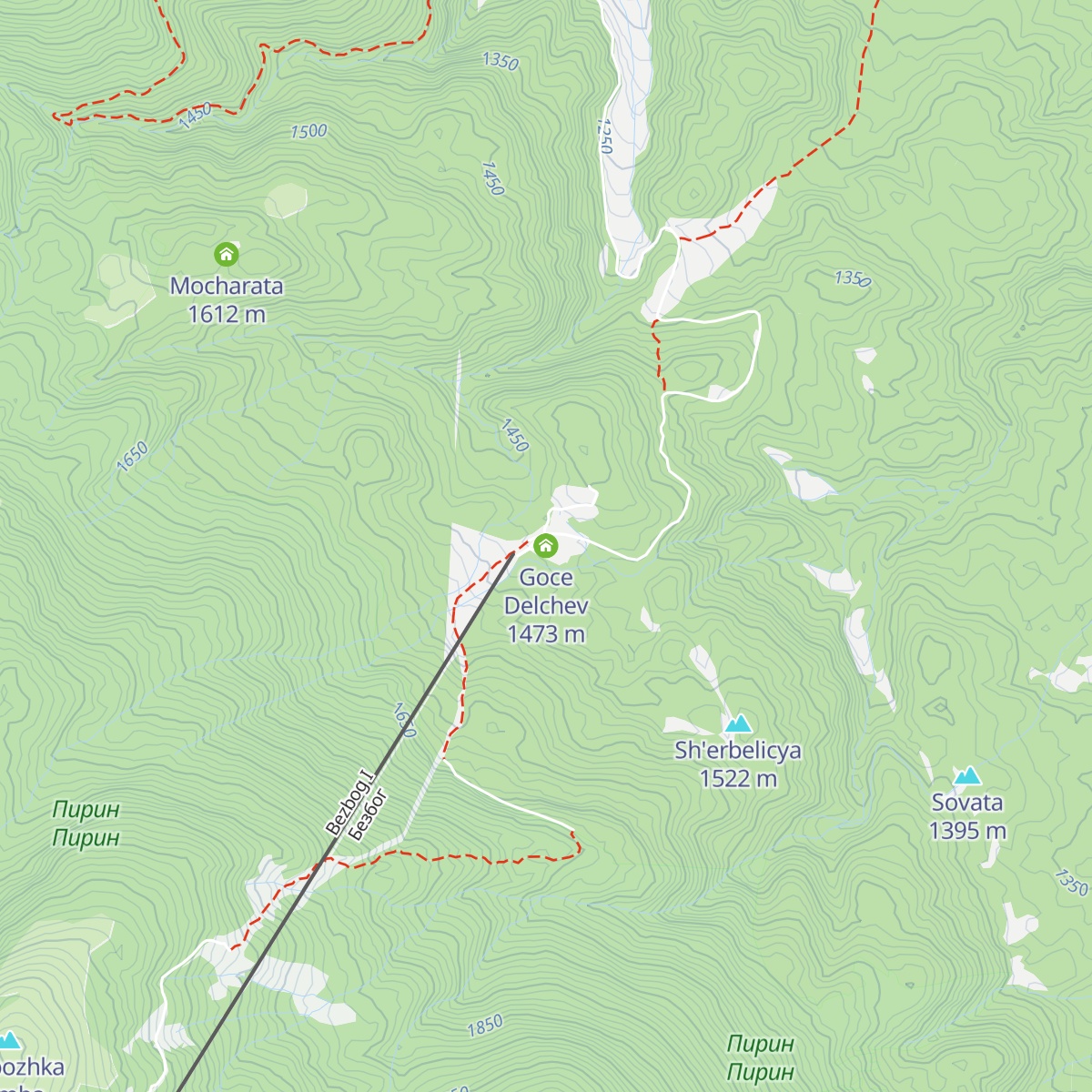 Goce Delchev map