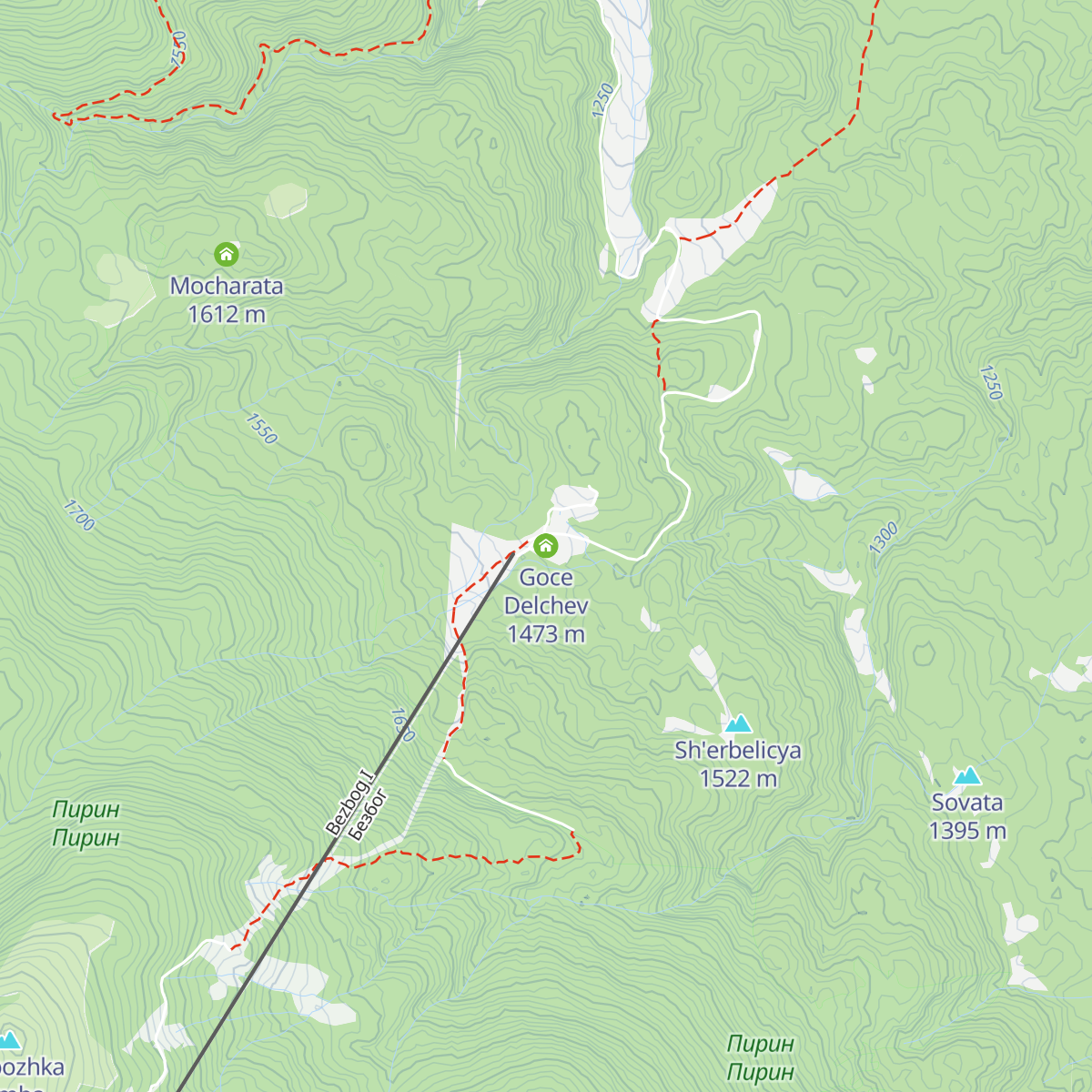 Goce Delchev map